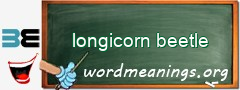 WordMeaning blackboard for longicorn beetle